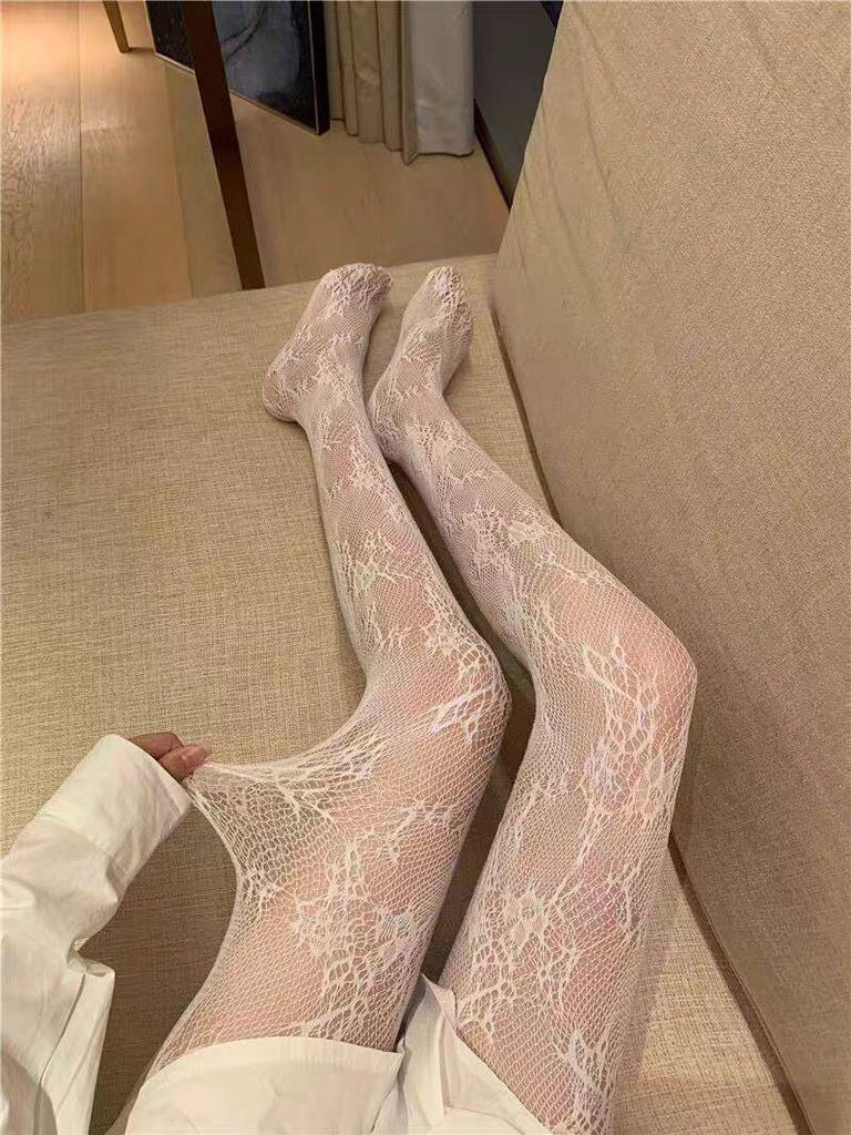 Heiße Strass-Diamant-Jacquard-Strumpfhose: Sexy, Laufmaschenfest, Glänzende Schwarze Strümpfe für Damen