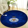 Personalized Leicester City FC Round Chair Office Rug - Perfect for Mat, Office Chair & More - Ideal Gift for Birthdays and Holidays