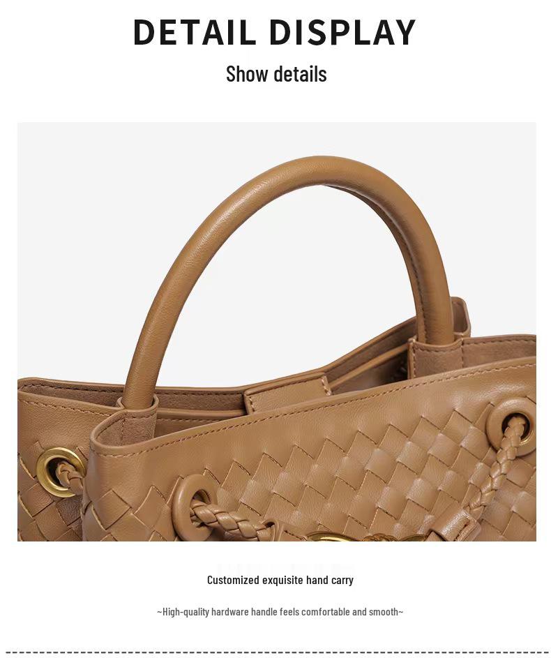 Borsa Tote a Fiocco Artigianale da Donna Transfrontaliera: Borsa Versatile, Borsa a Spalla e a Tracolla con Stile Piccola Fragranza