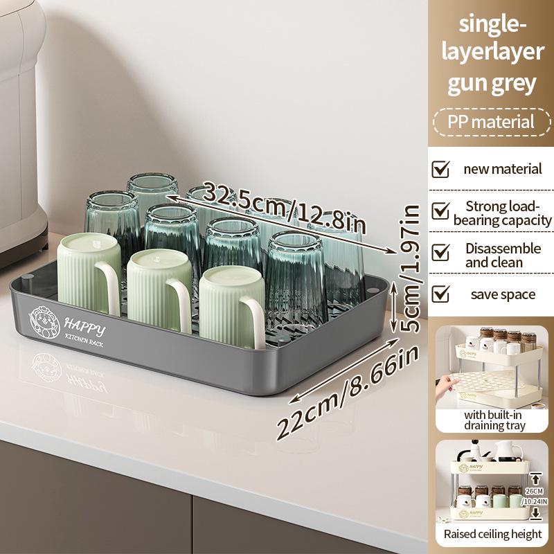 

Countertop Teacup Display & Storage Rack for Kitchen