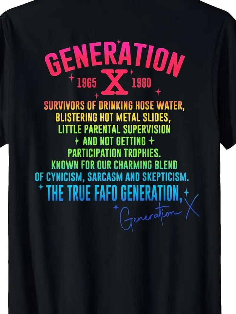 

Gen X Generation 1970s 1980s Real Fafo Generation (Later) Tshirt Valentine S Day S