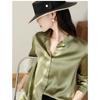 Japanese Satin Anti-wrinkle Droop Texture High-end Shirt for Women Long Sleeves Can Be Fashionable and Professional