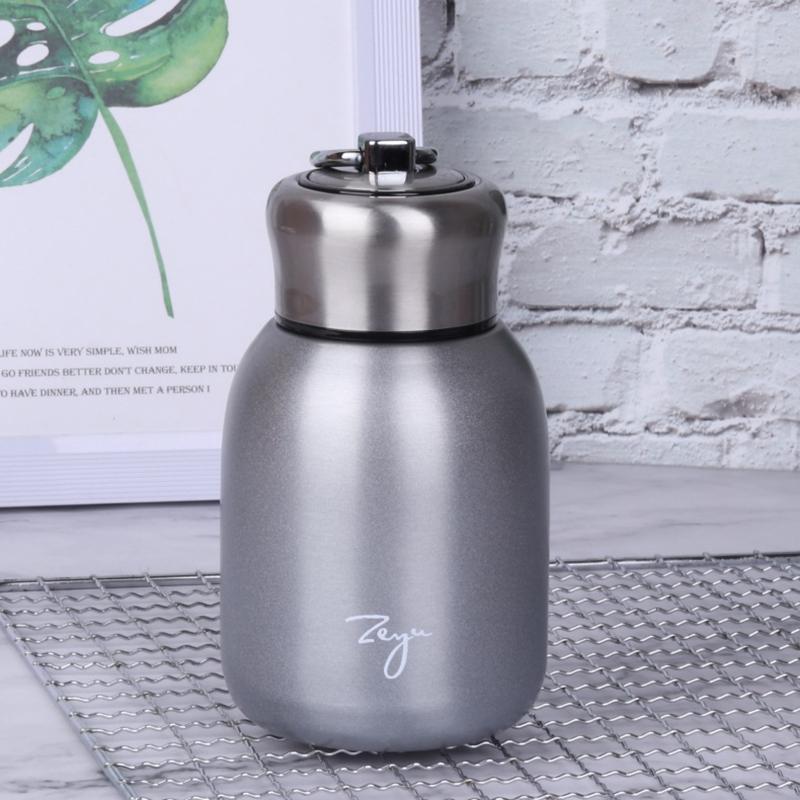 300ml Mini Coffee Vacuum Flasks Lovely Stainless Steel Thermos Portable Travel Water Bottle Insulated Thermal Bottle