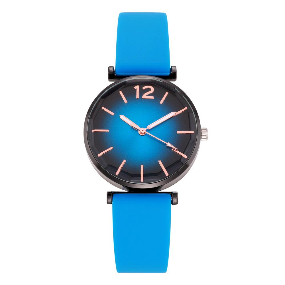 Elegant Rhombus Glass Women's Quartz Wristwatch with Silicone Strap