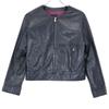 TOMORROWLAND Navy Lambskin Collarless Single Rider's Jacket Jacket 36 NavyUsed