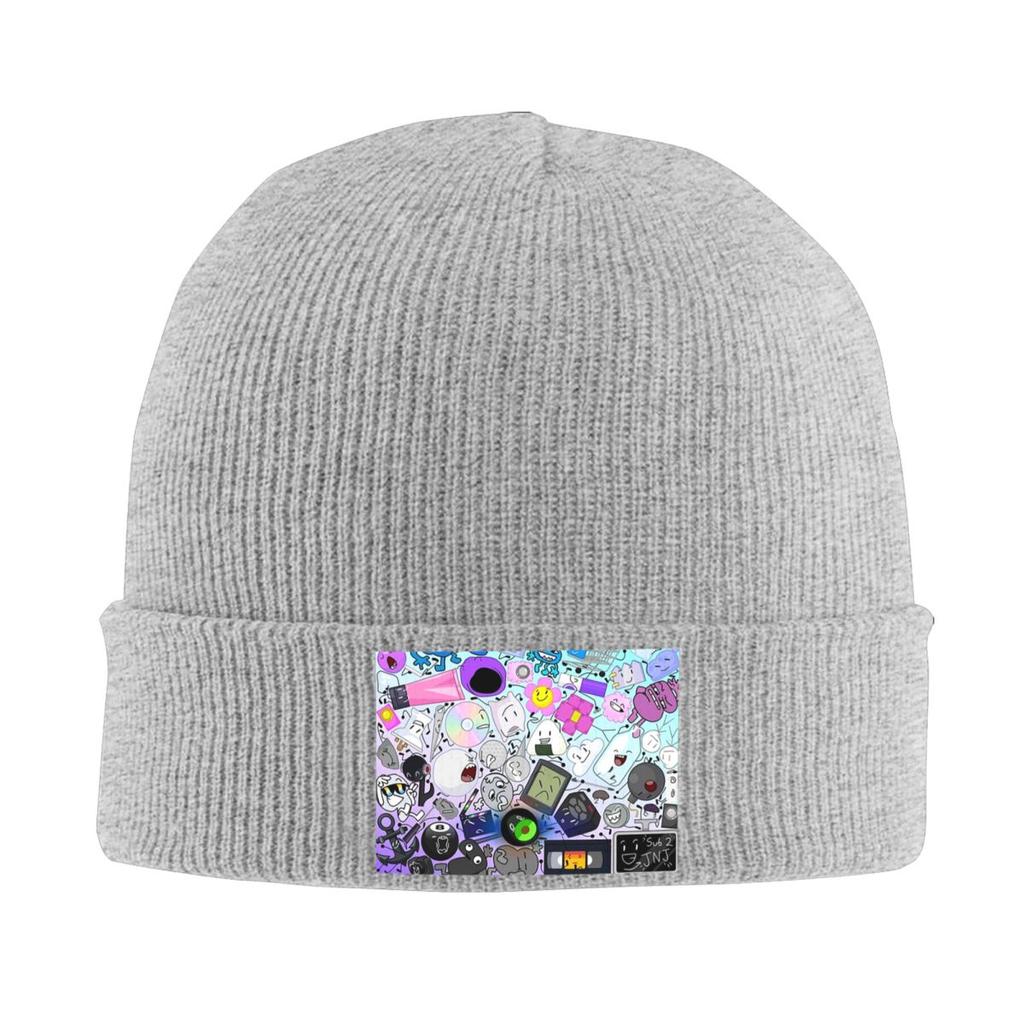 BFDI All Characters Warm Knitted Cap Winter Knit Bonnet Hat Skullies Beanies Hip Hop Caps for Unisex
