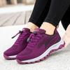 Outdoor Casual Sneakers Ladies Non-Slip Soft Elderly Walking Shoes Spring Flying Woven Breathable Hiking Shoes Women Autumn