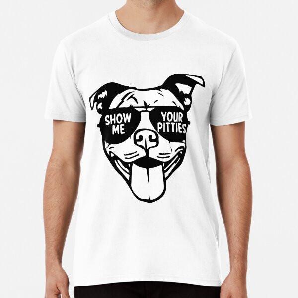 

Show Me Your Pitties Vinyl Premium T-Shirt S to 5XL Made in the AU/USA T-Shirt 4XL