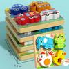 Cartoon Animals Cognitive Jigsaw Puzzle 3D Early Learning Puzzle Set  Children Educational Toys