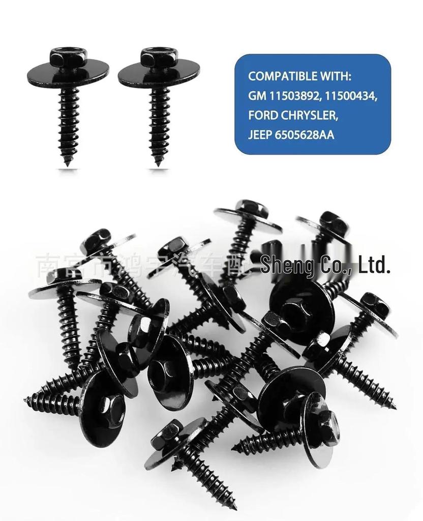120PCS M4.2 Fasteners for Chevrolet, Buick, Jeep, Chrysler Fender Liner & Engine Cover