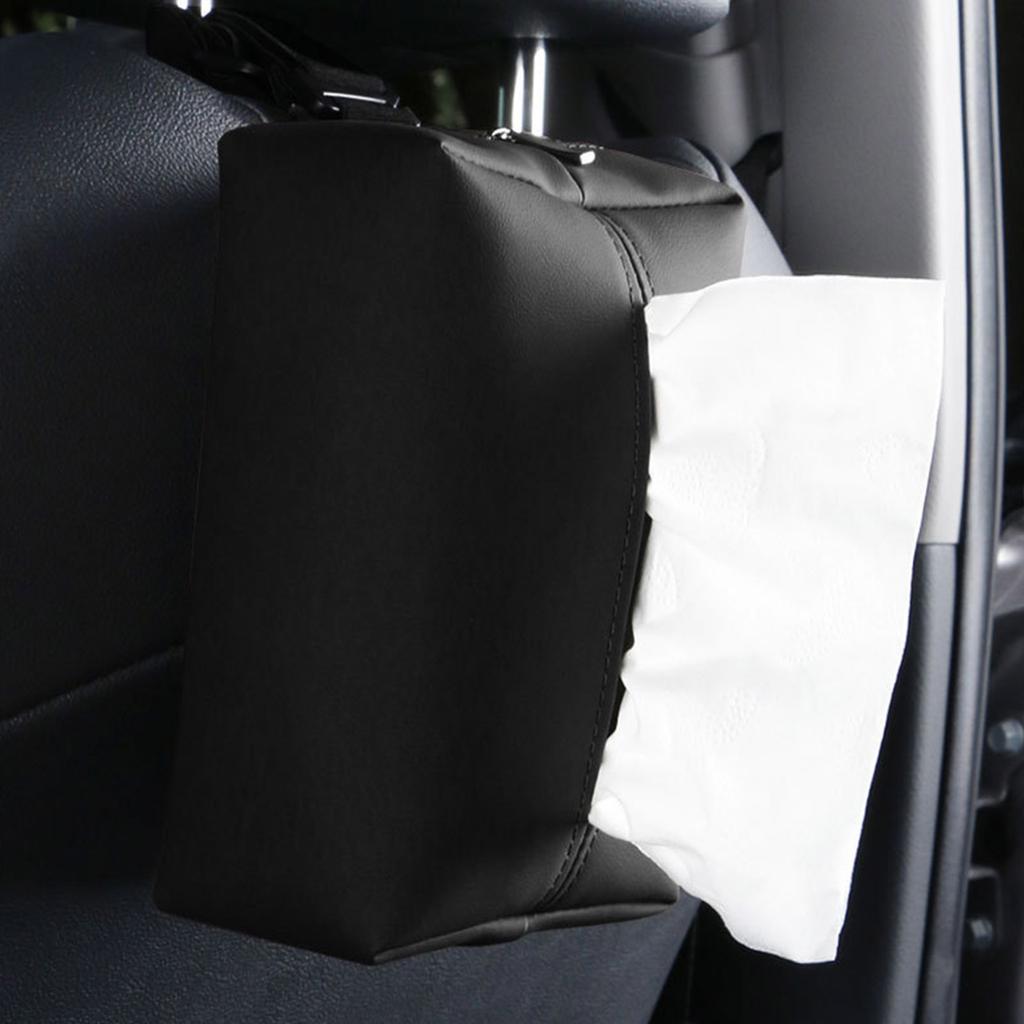 Car Tissue Box Towel Sets Car Sun Visors Tissue Box Holder Auto Interior Storage Decoration Waterproof