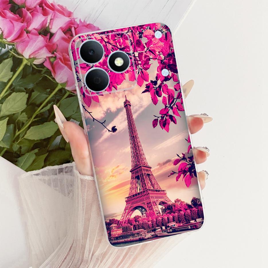 For Realme Note 80 4G Case RMX5388 Cute Cat Flowers Painted Cover Soft Silicone Case For Realme Note 80 Note80 Back Cover Fundas