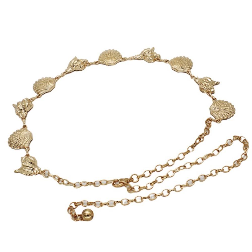 Belly Chain Dress Belt Chains Metal Shell Body Chain Fashion Bohemian Waist Chains  Women
