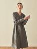 Acud V-Neck Wool Shirt Dress_Grey