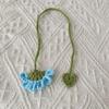 5Pcs Handmade Crochet Flower Bookmarks Knitted Floral Bookmarks Page Marker for Teacher Student Book Lover Reading Aid