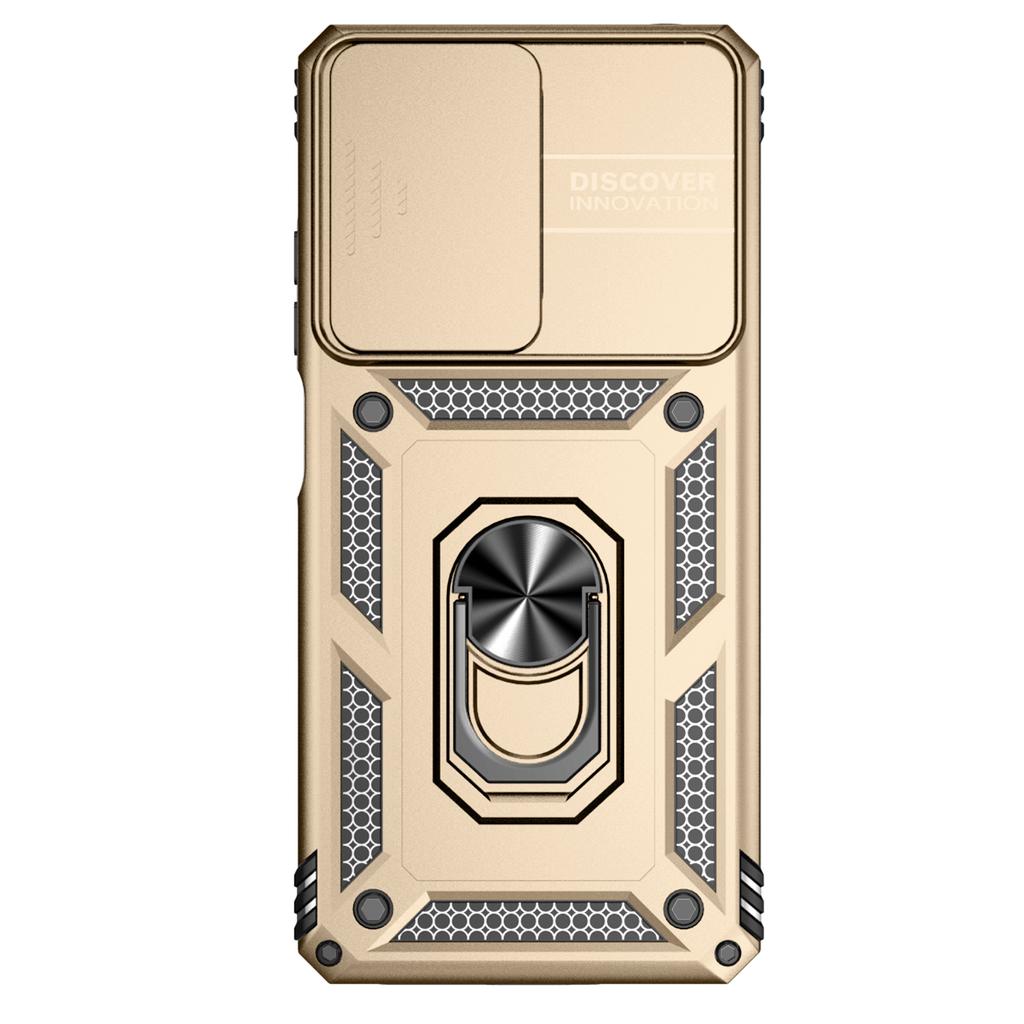 Určeno pro Xiaomi Redmi Note 12 Pro (5G)/ Pouzdro na telefon Xiaomi Poco X5 Pro Armor s kovovým kroužkem a stojánkem, ochrana objektivu fotoaparátu a nárazuvzdorné pouzdro