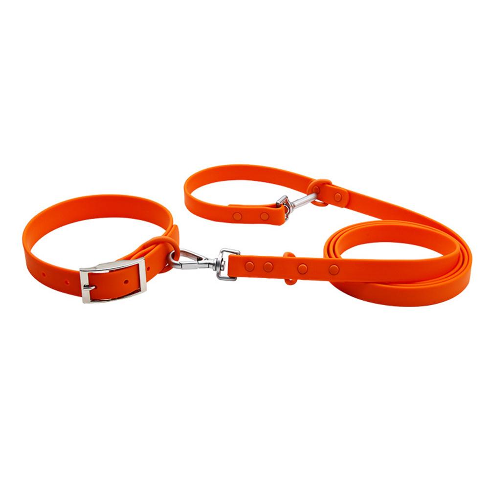 Pet Collar Leashes Set Waterproof Soft Adjustable Pet Collar Dog Leash Outdoor Walk Rope Supplies