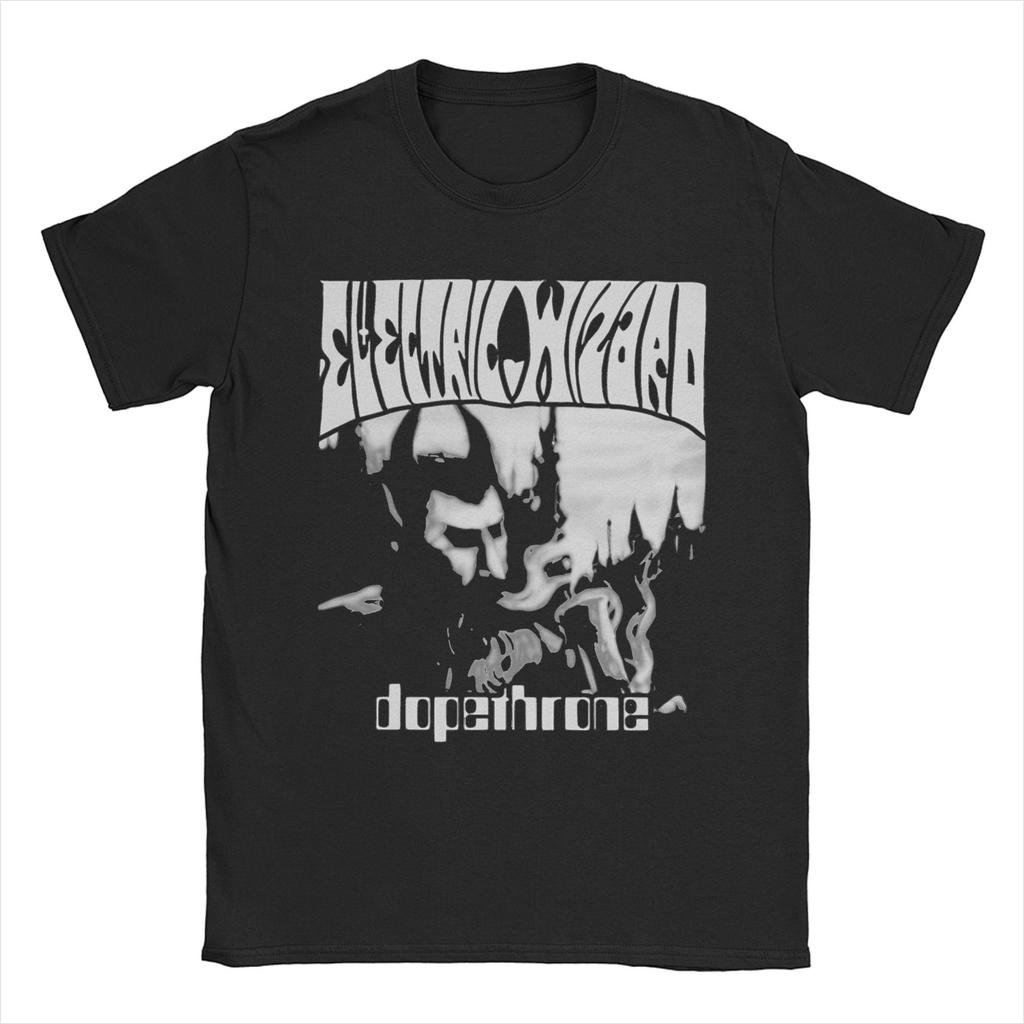 Men Women Electric Wizard  Dopethrone Old School UK Doom Stoner Metal T Shirts Pure Cotton Clothing Short Sleeve Tees TShirts