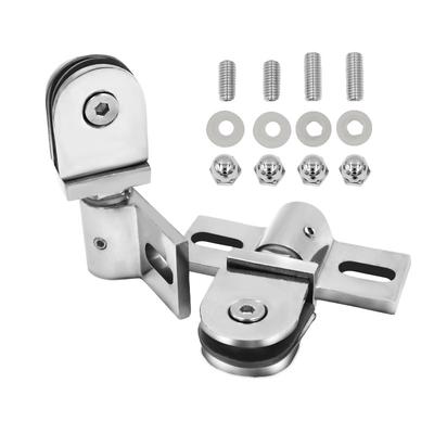2 Pcs Bathroom Glass Door clip/clamp/hinge,Rotating Door shaft,Zinc Alloy and Stainless Steel,no Rust , Shower Accessories