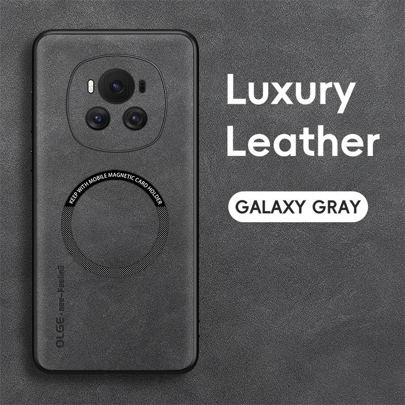 For Honor Magic 7 7 Pro 6 6 Pro Fine Hole Sheepskin Magnetic TPU Soft Edge Anti-Drop Anti Fingerprint Phone Case