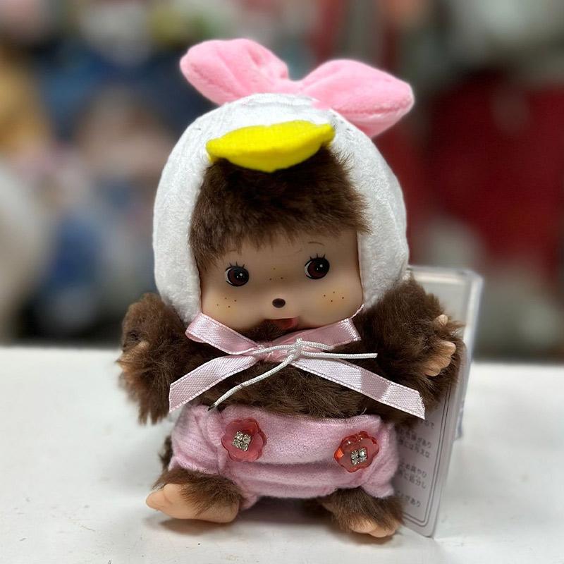 Children's DIY Monkey Cute 15cm Kawaii Plush Doll Soft Super School Bag Pendant Keychain Stuffed Animal Movie Doll Birthday Gift