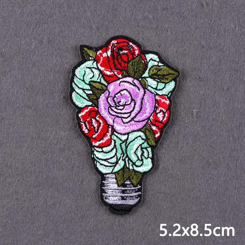 Outdoor Iron On Patches For Clothes Rainbow Heart Embroidered Patches For Clothing Thermoadhesive Patches On Clothes Stripe DIY