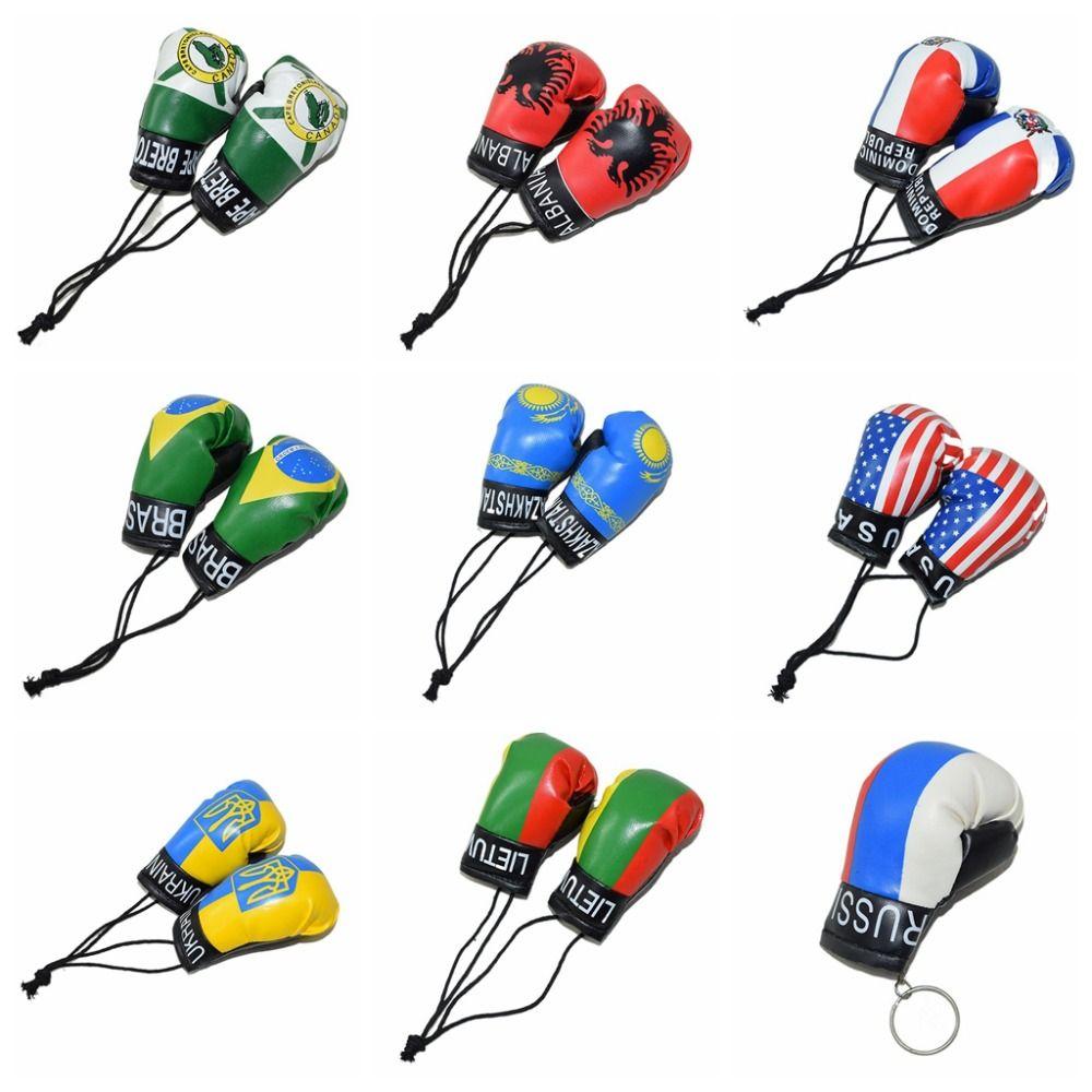 1 Pair Hanging Boxing Gloves Pendant Leather Mini Boxing Gloves  Girls Gifts