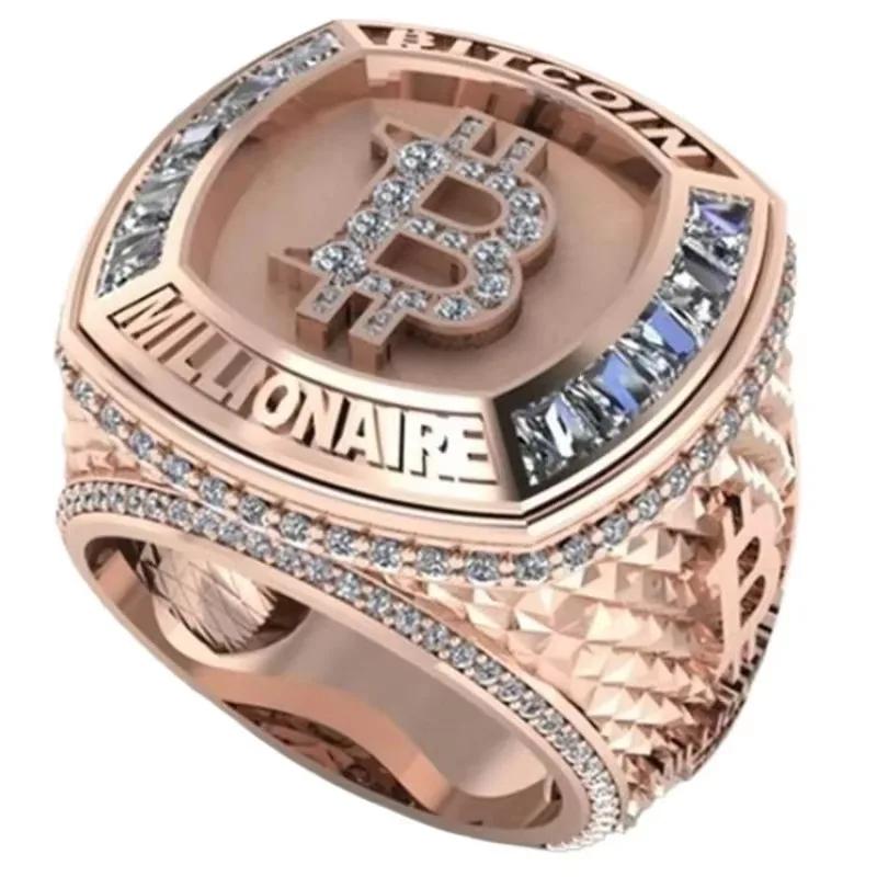 

Letter commemorative edition delicate neutral ring 13&ROSE GOLD COLOR