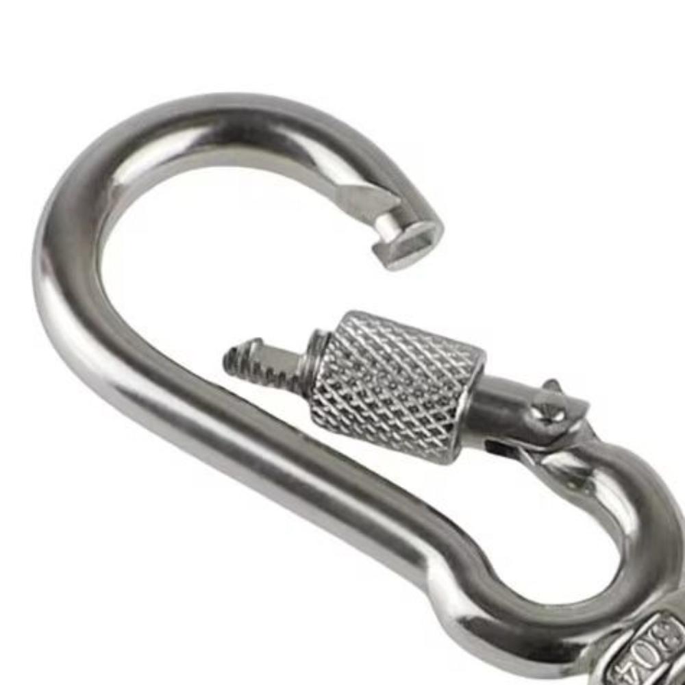 2Pcs 304 Stainless Steel Dog Leashes Clasp Multipurpose Pet Leash Buckle  for Dog Walking