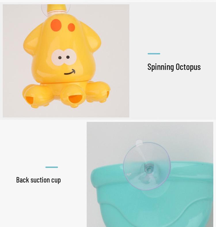 Cross-border Dinosaur Water Spray Spinner Toy for Infants & Toddlers - Fun Bath & Shower Play