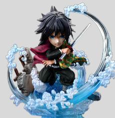 

Ghost Slayer GK Tomioka Water Column Handheld Ornament G5 Brave Water Column Q Version Scene Anime Handheld Model