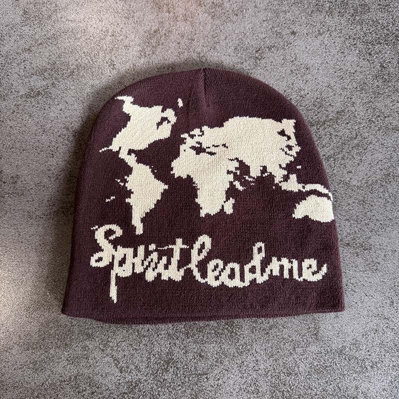 Fashion Pattern Letter Neutral Casual Knitted Hat For Autumn Winter And