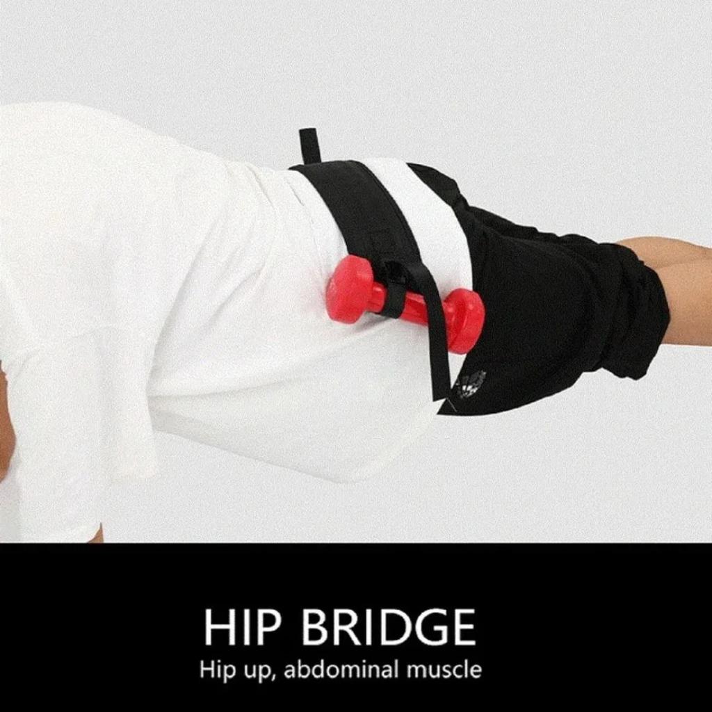Rutschfester Griff Hip Thrust Gürtel Einfach zu bedienendes verstellbares Gewichtheberband Sicherheit Stärker belastbar Taille Hüfte Hip Thrust Polster
