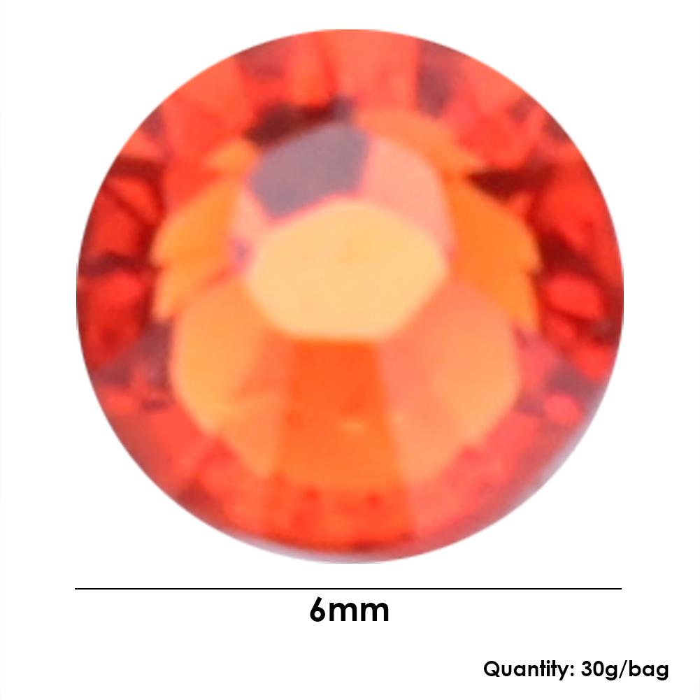 30g 6mm Acrylic Gemstone Flat Back Crystal Rhinestone for DIY Nail Arts Garments
