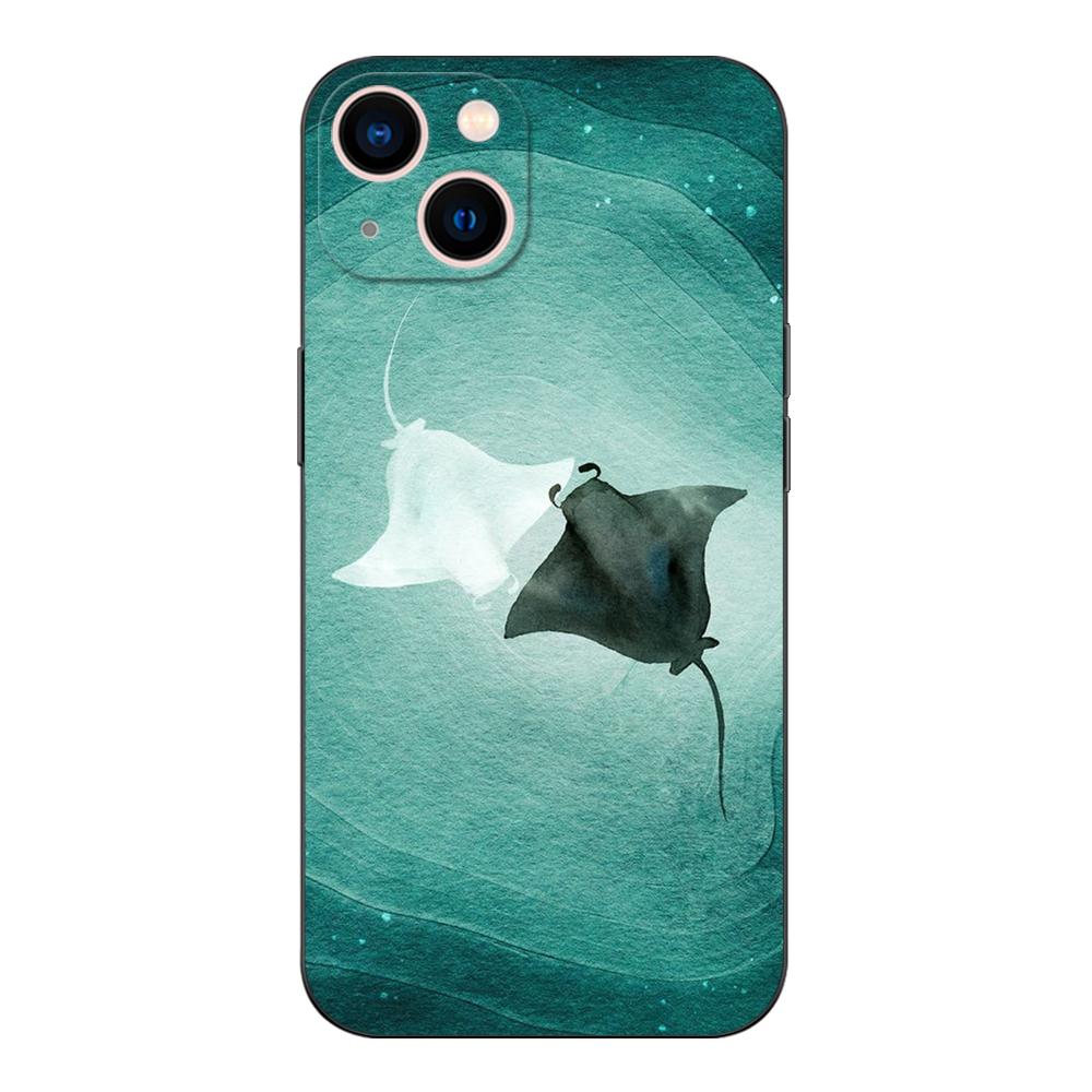 Black Tpu Case For Xiaomi Redmi 9T Note 9T Note 10 8 8T 7 5G 4G Pro 10S Animal Manta Ray