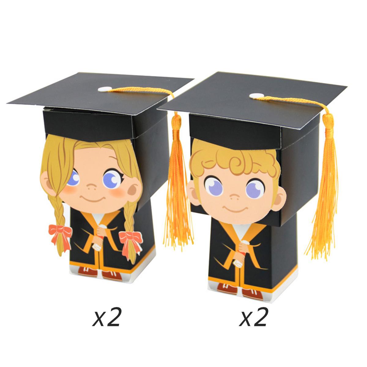 Graduation Candy Gift Box Small Business Supplies Chocolate Packaging Box for Returning to School
