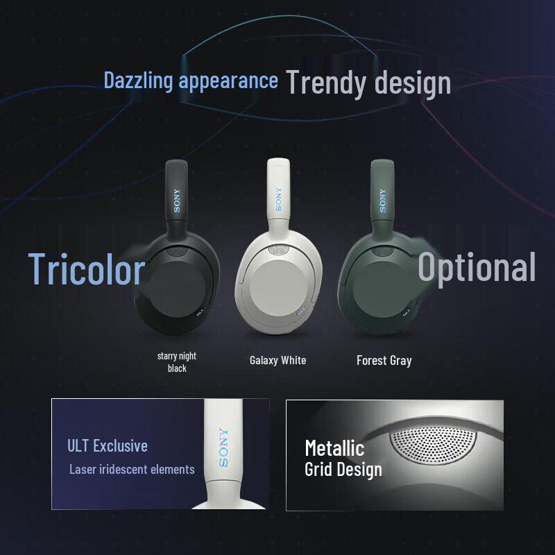 Sony ULT WEAR Deep Bass Noise-Cancelling Bluetooth Over-Ear Headphones