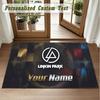 Crystal Velvet Square Rug Custom NameLinkin Park Pattern Non Slip Home Floor Decor Rug