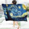 Starry Night Van Gogh Art Anime Beach Swimming Towel Soft Absorbent Washcloth Children's Gifts For Kids Travel Camping Gym