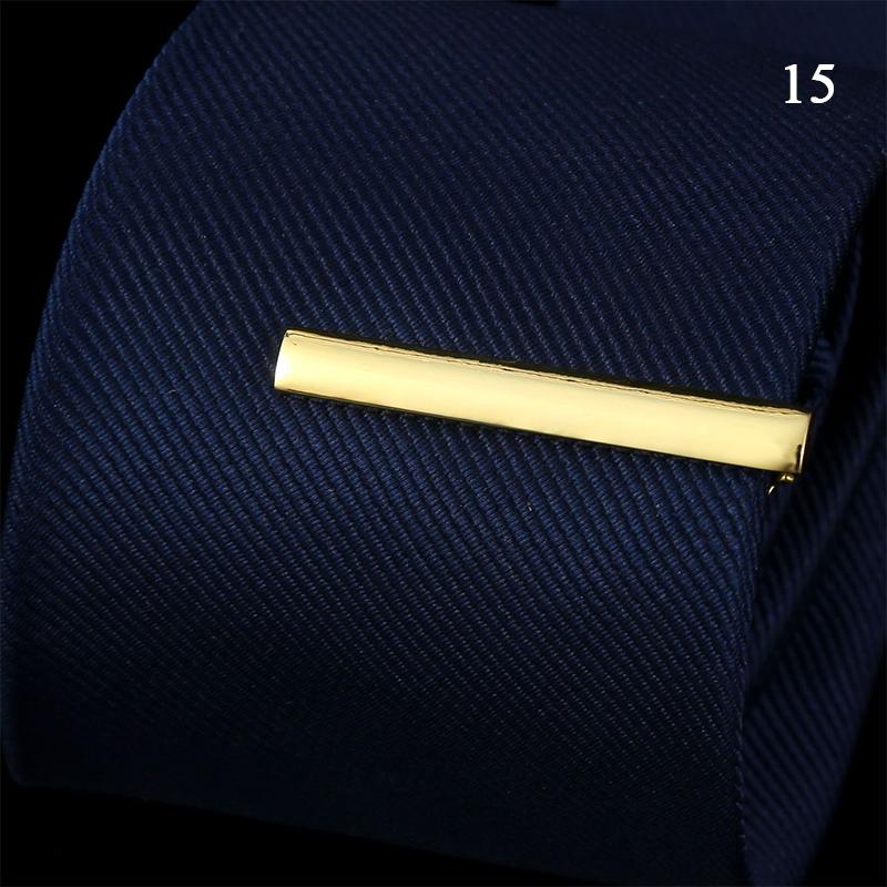 New Fashion Men'S Tie Clips Metal Necktie Daily Business Wedding Ceremony Tie Clip Pin Men Fashion Party Jewelry Accessories Gif