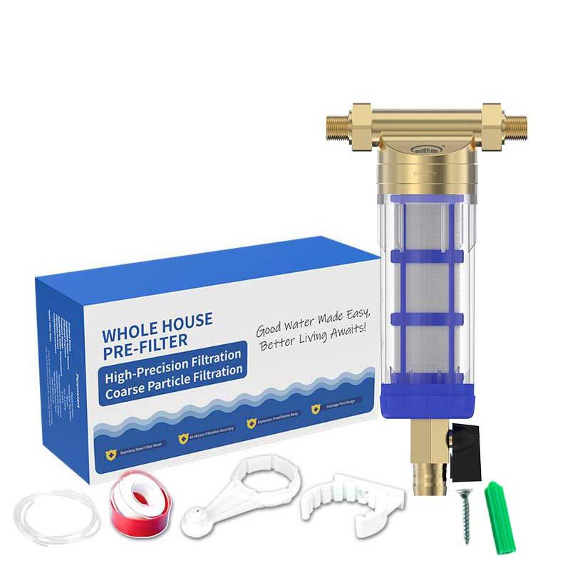 Universal Pre-filter Water Purifier with Central Backwash for Household Use