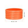 PATIKIL Badminton Racket Handle Grip Racquet Fixing Rubber Absorbent Orange Rings, 20-Pack, Rings, Rings, Non-Slip, Overgrip,