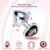 3PCS S/M/L Metal Anal Plug Butt Plug Sex Toy Butt Toy for Women Men Couples Gay Adult Game Masturbator Anal Diamond Sex Shop