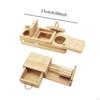 Wooden Hamster Foraging Toy Guinea Pig Multifunctional Sturdy Interactive Snuffle Game for Bunny