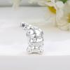 Sterling Silver 999 Star Cartoon Christmas Twinkle Loose Beads for DIY Weaving and Accessories