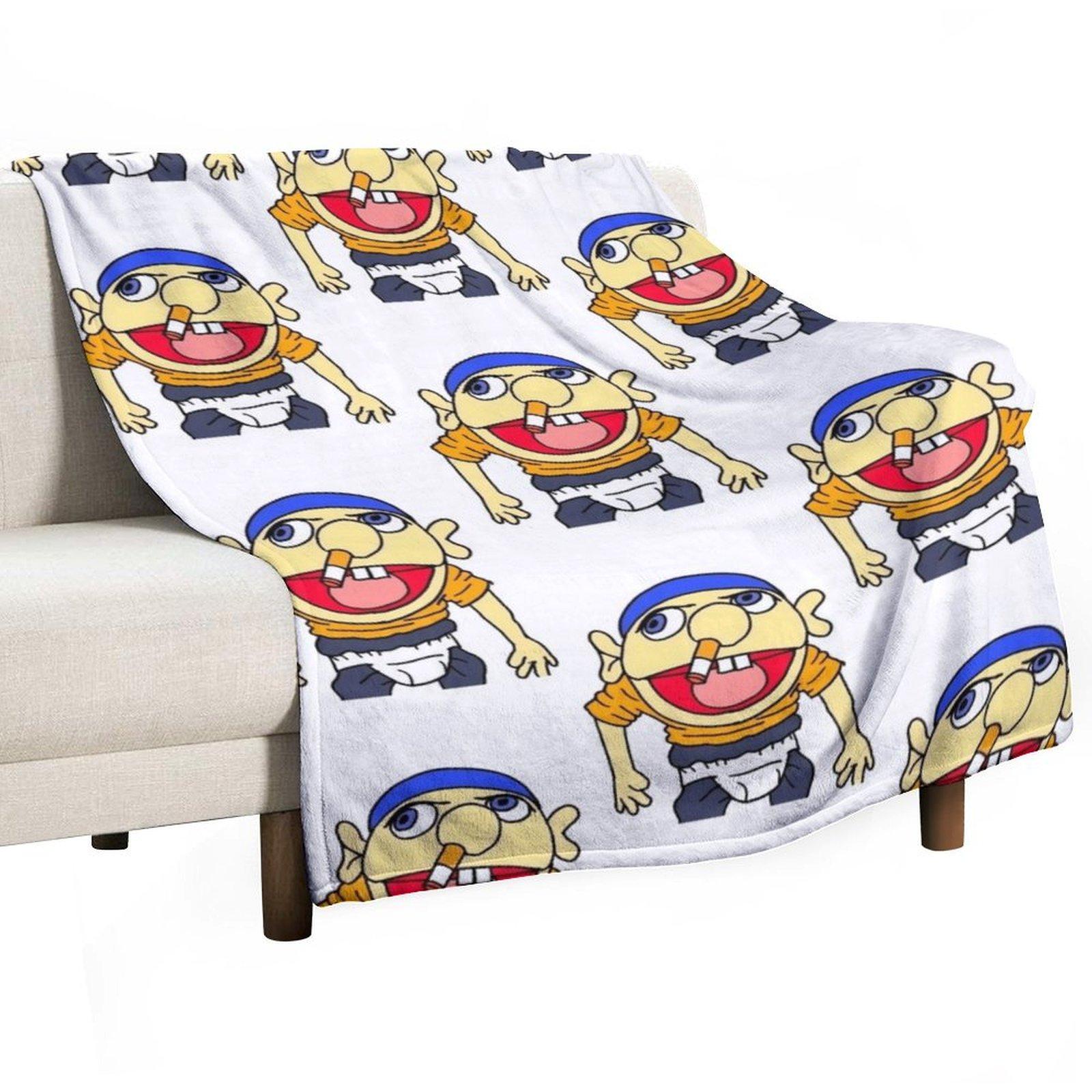 

Sml Jeffy Throw Blanket Luxury Designer Designers Plush Shaggy Blankets 30x40in