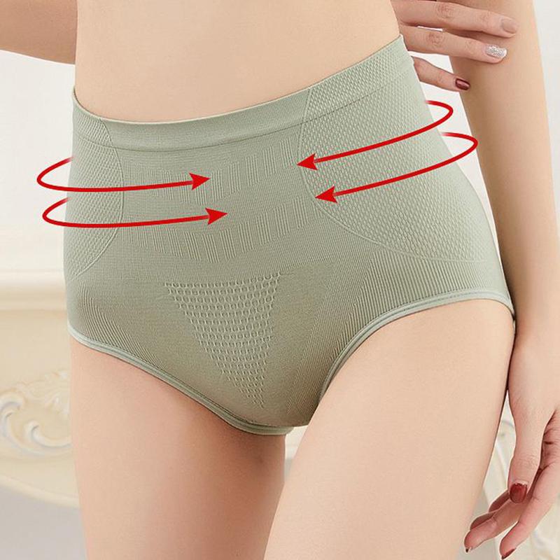 High Waisted Tummy Control Panties For Women Postpartum Body Shaping Antibacterial Pure Cotton Crotch Underwear