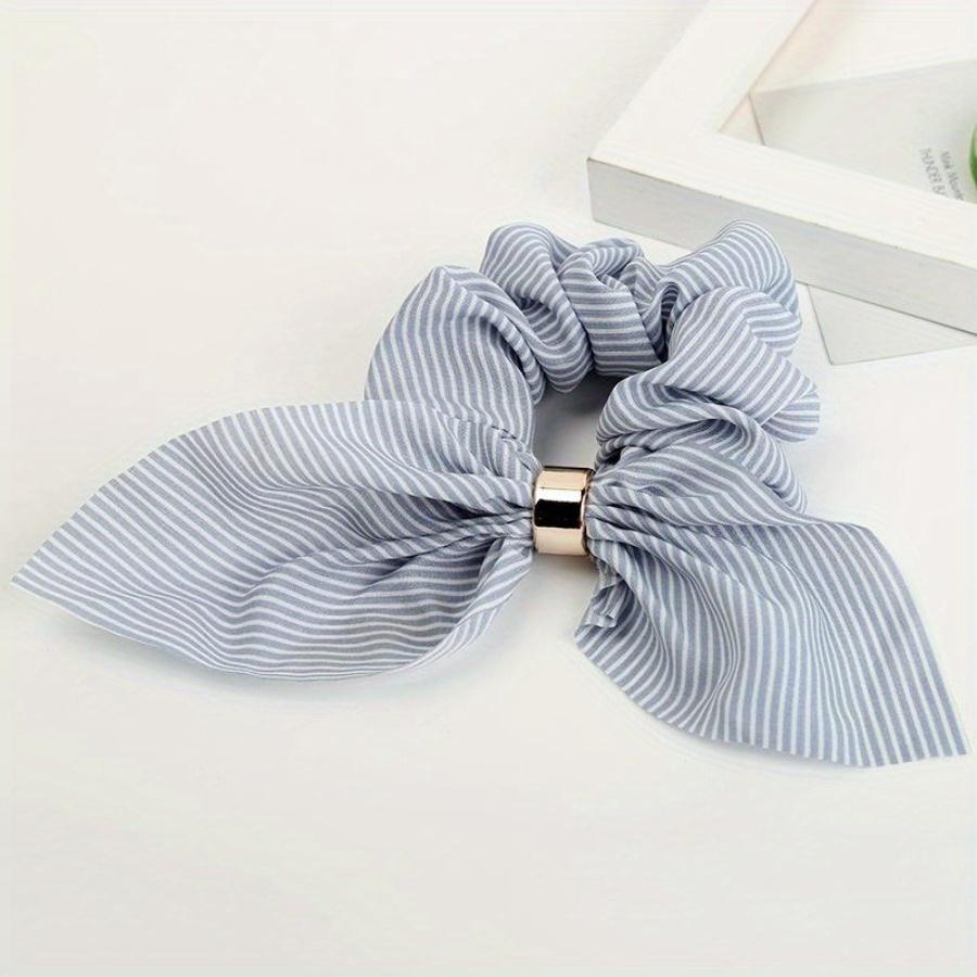 1PC Retro Bow Hair Ring Hair Rope Ladies Europe America Metal Buckle Rope Fabric Hair Accessories