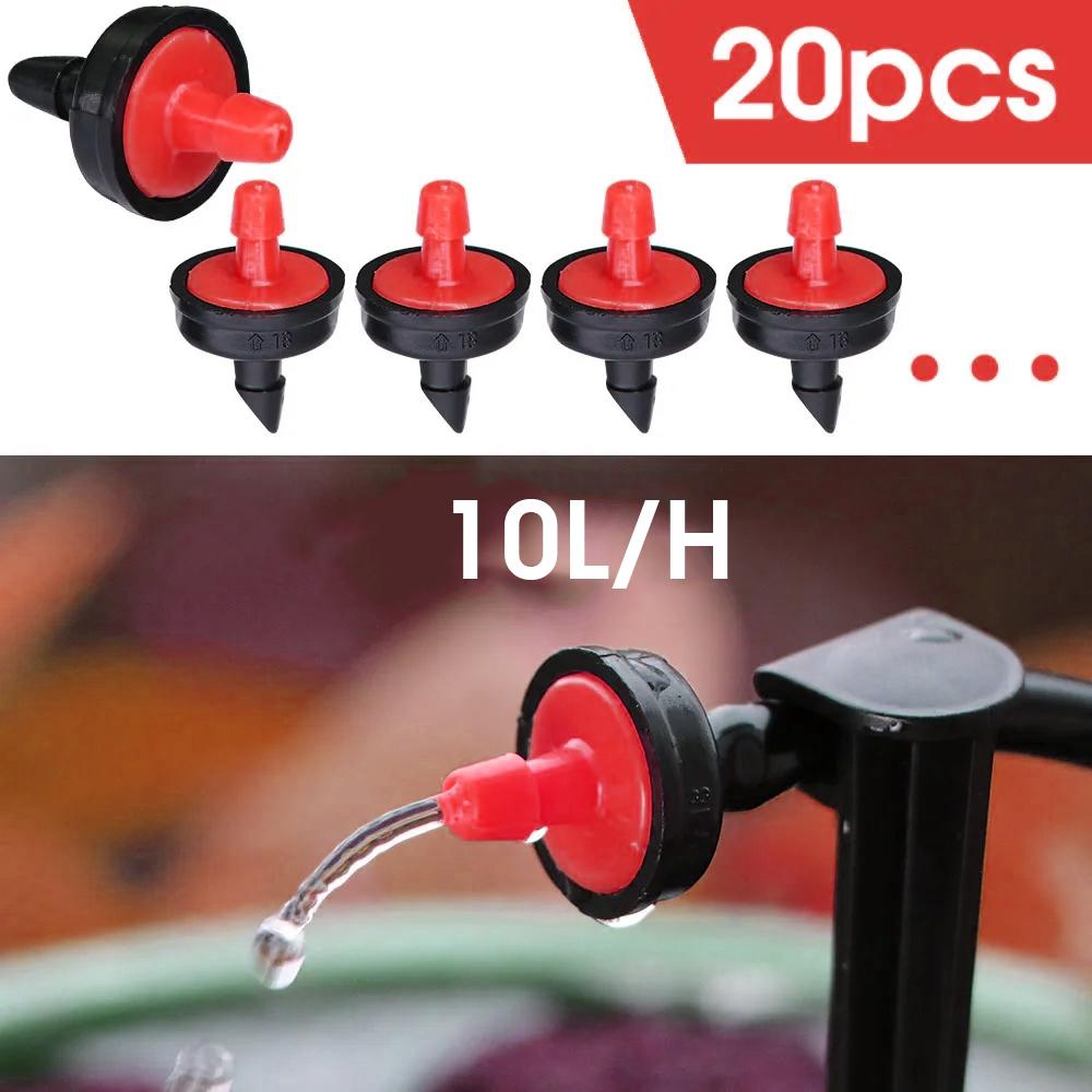 2L 4L 8L 16L Mikro-Bewässerungstropfer Einstellbare Tropfdüse für Gewächshauspflanzen Bewässerung Emitter Gartensträucher Tropfensprenger