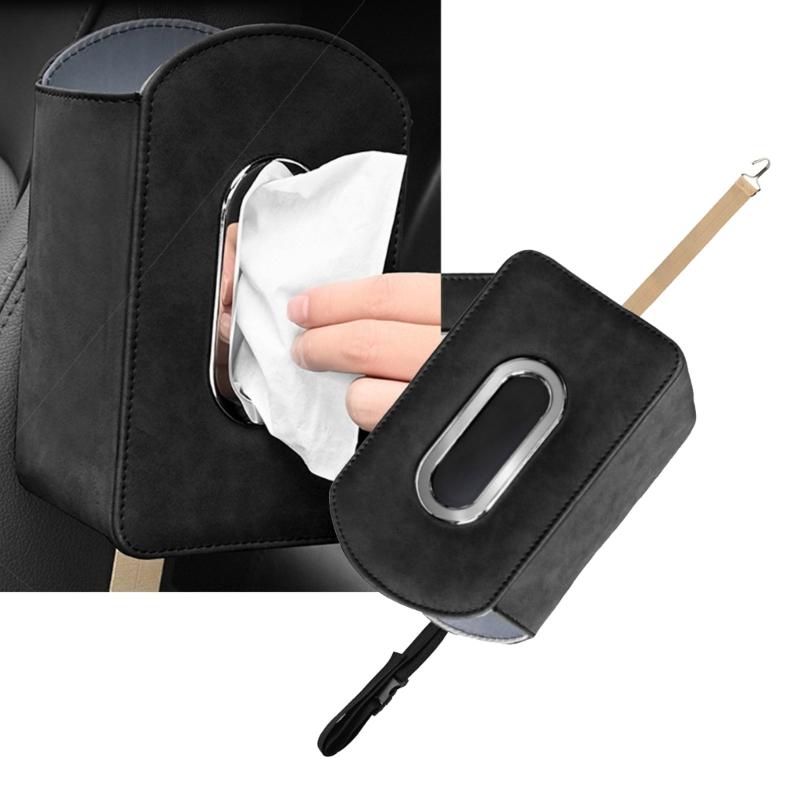Elegant Car Seating Organizers with Tissue Holder, Space Saving Hanging Designs for Phone & Accessories Travel